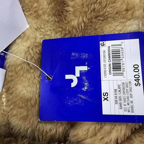 Women's Printed High Pile Fleece Jacket | JoyLab | X Small - Picture 10 of 12